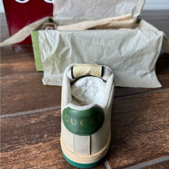 BRAND NEW NEVER WORN Gucci Screener Leather Sneaker retails for $1,020 - Picture 5 of 7